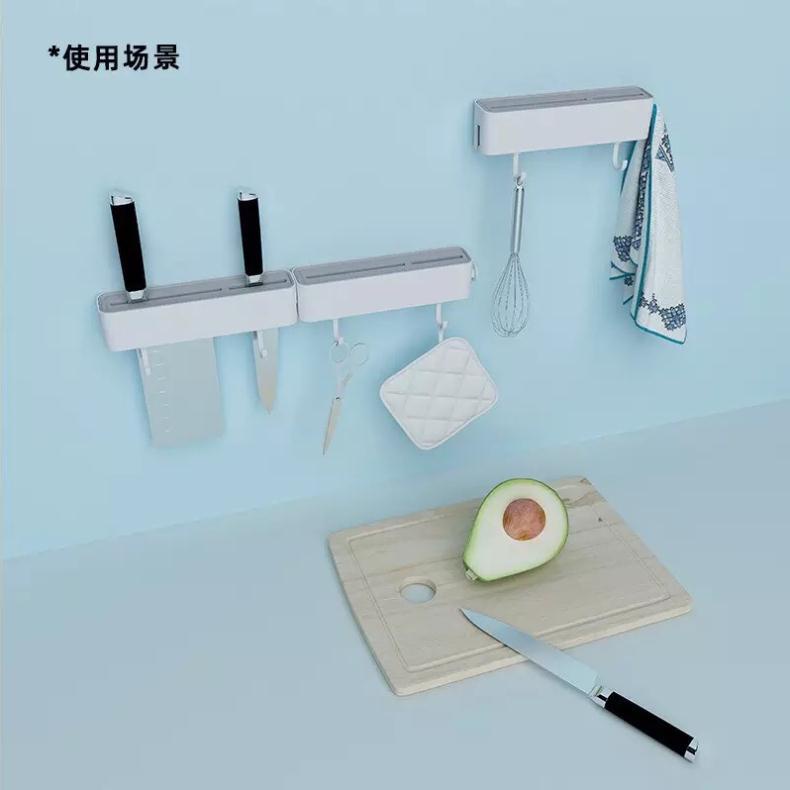 Kệ để dao kéo dán tường 2 móc