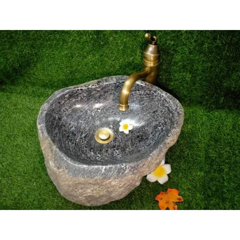 chậu lavabo đá vân mây tự nhiên | BigBuy360 - bigbuy360.vn