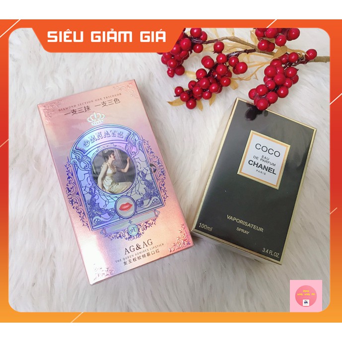 [SHIP NHANH 24H -SET QUÀ TẶNG 2 MÓN] Nước Hoa CN + Son Kim Cương Nữ Hoàng Hàng Chuẩn Siêu Hot | Thế Giới Skin Care