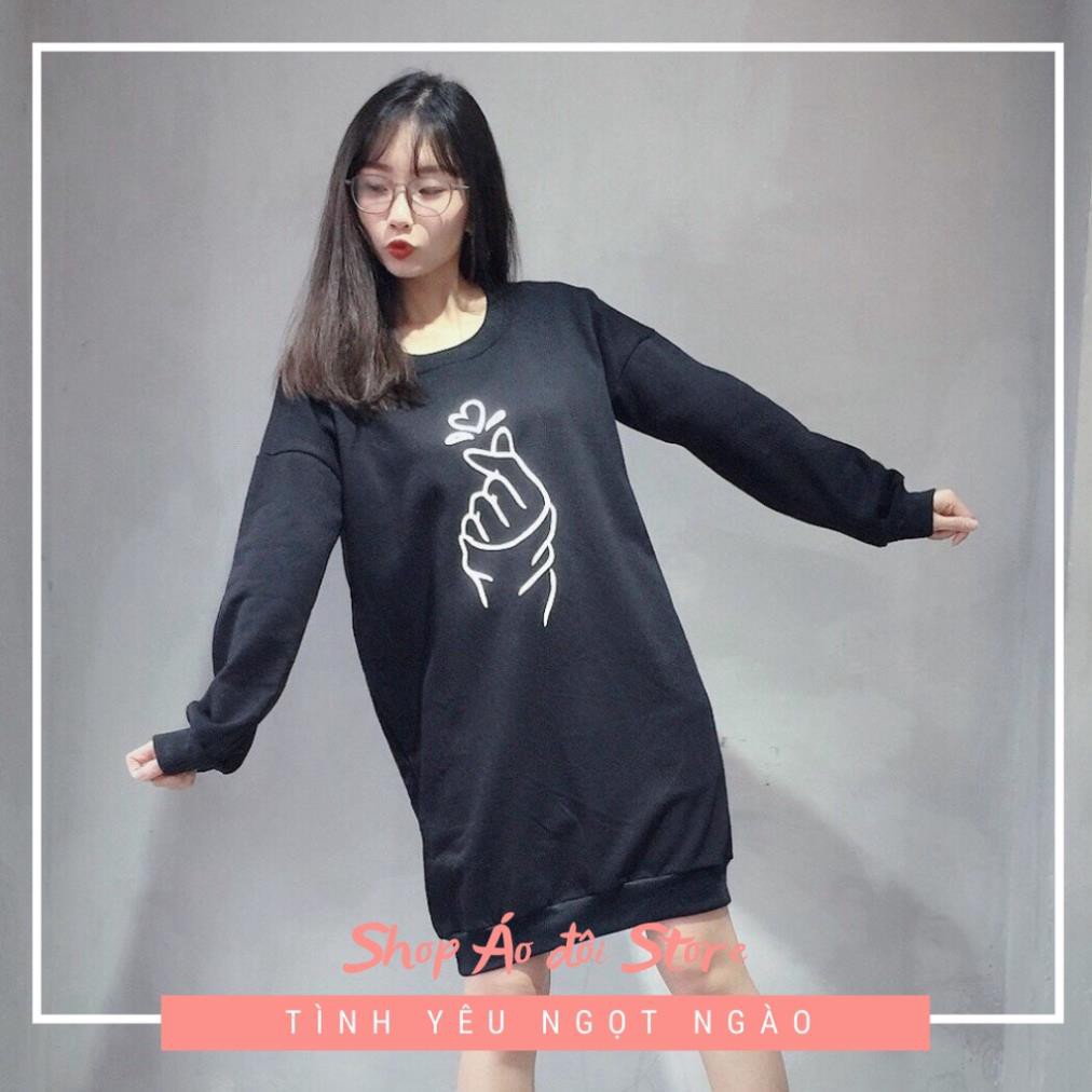 Đồ đôi nam nữ  thu đông gồm áo sweater nam và váy sweater nữ, chất liệu thun cotton cao cấp ! Hình chụp thật !