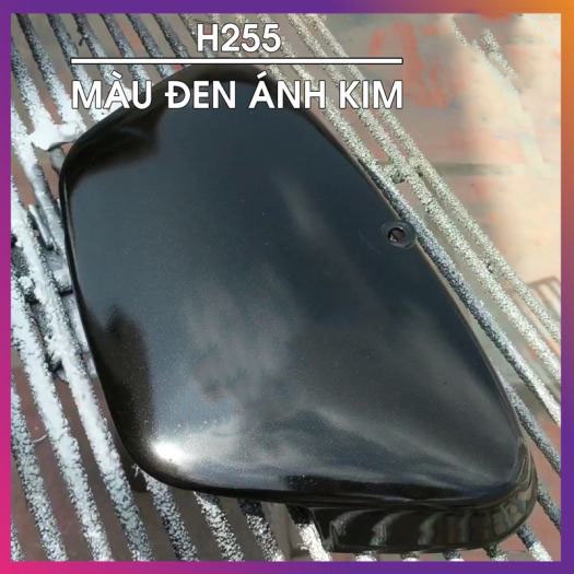 Sơn Samurai màu đen lấp lánh H255 chính hãng, sơn xịt dàn áo xe máy chịu nhiệt, chống nứt nẻ, kháng xăng