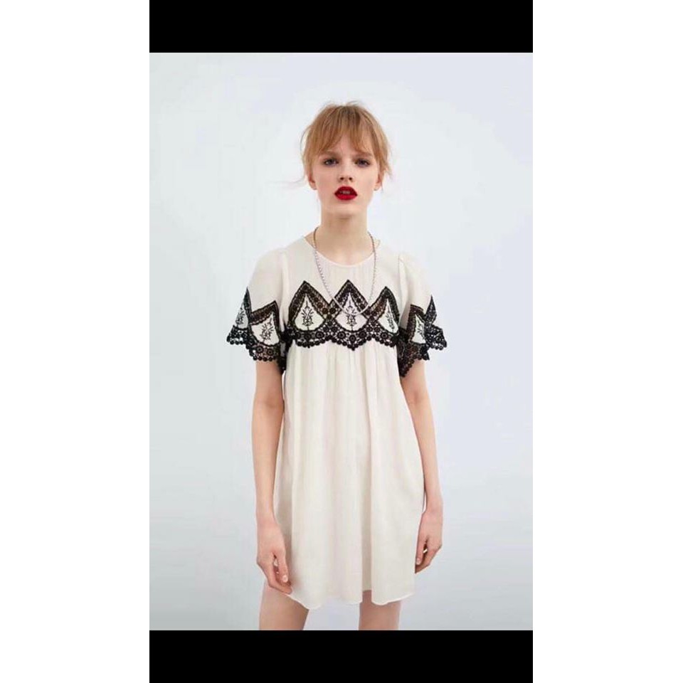 ĐẦM ZARA PHỐI REN DƯ XỊN (248)