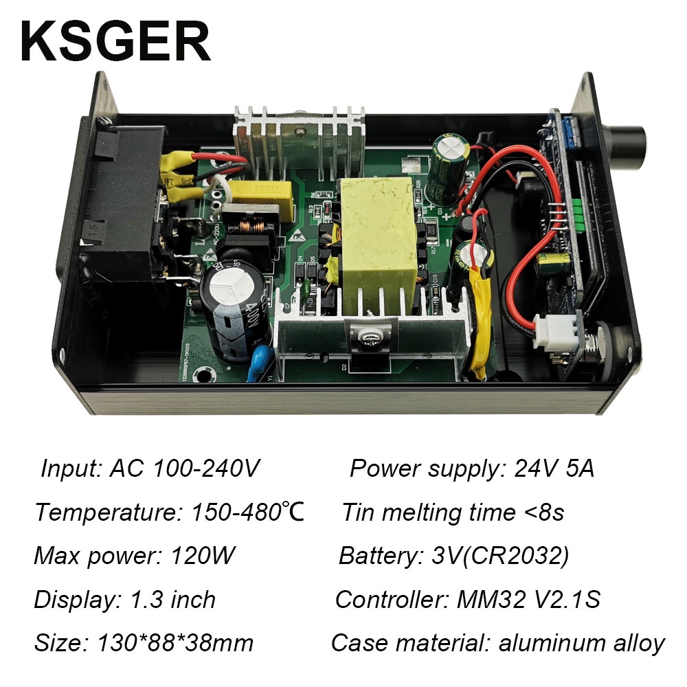 Trạm Hàn KSGER T12 OLED T12 STM32 V2.1S DIY Bằng Nhựa ABS FX9501