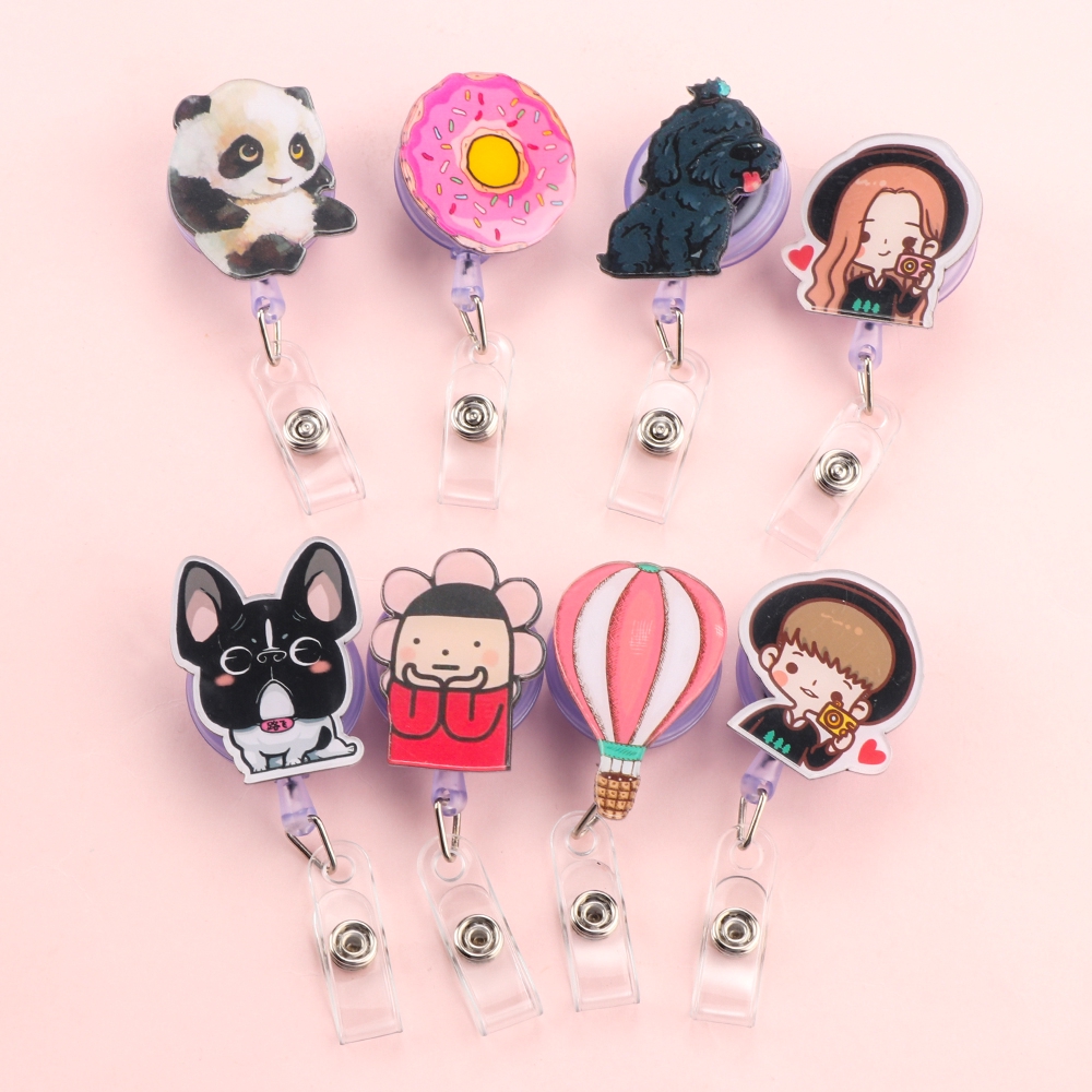 Dây đeo thẻ mini có kẹp cho học sinh/bác sĩ/y tá