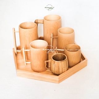 Ly tre có quai - Ly tre handmade - Bamboo cup