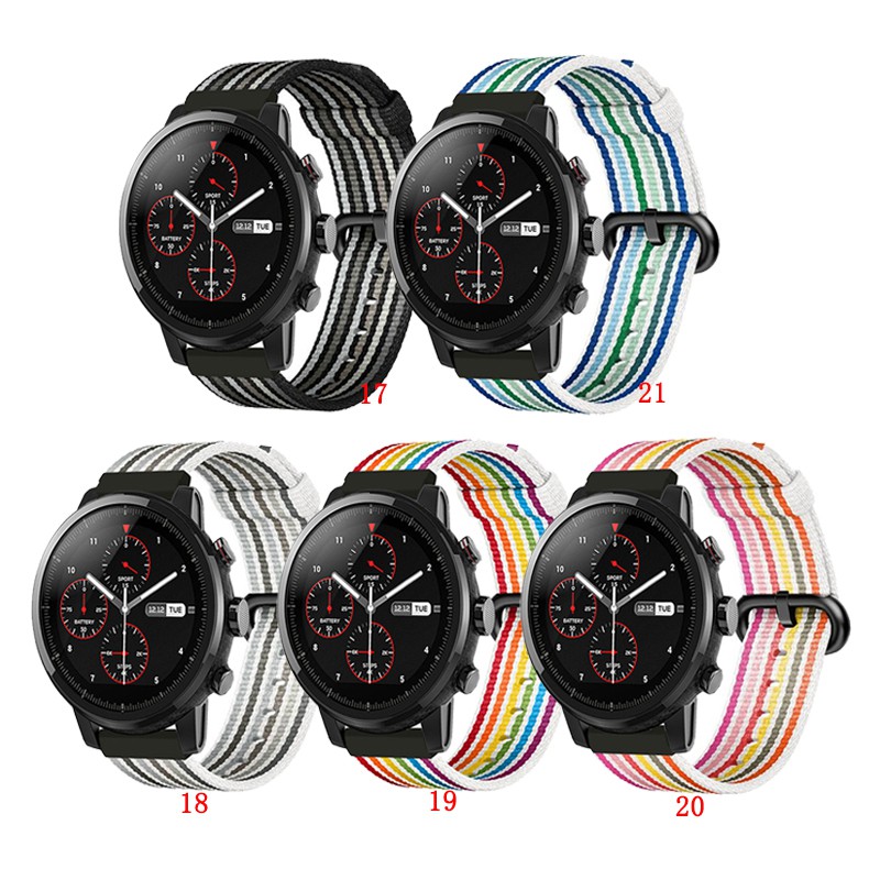 Dây đeo nylon phong cách thể thao cho đồng hồ Huami Amazfit Stratos 2