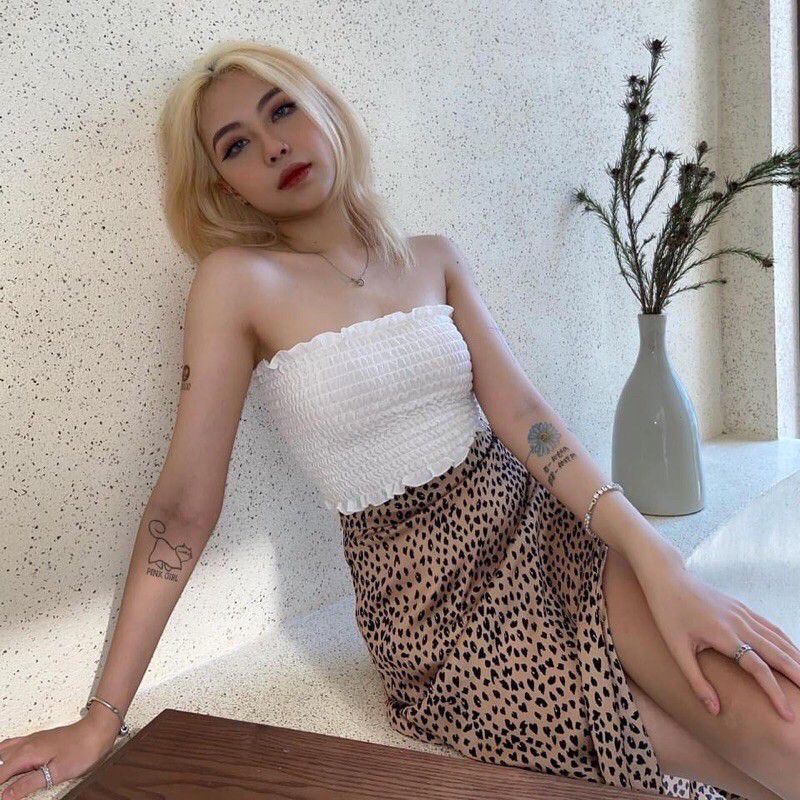 Áo ống nhún thun croptop