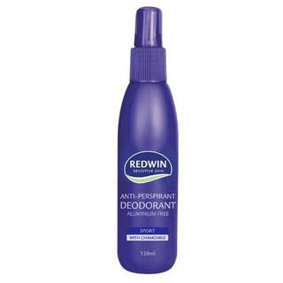 (order Úc) Xịt khử mùi không chứa nhôm Redwin Antiperspirant Deodorant Aluminium Free Sport 150ml