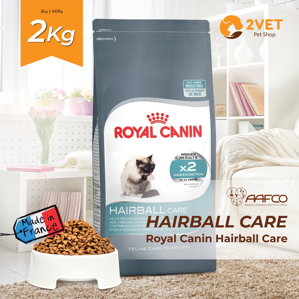 Tiêu Búi Lông Ở Mèo - Đồ Ăn Royal Canin Hairball Care - Kiểm Soát Búi Lông - Hỗ Trợ Mèo Mọi Lứa Tuổi - Gói 2Kg