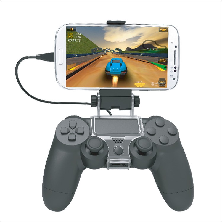 Đế giữ điện thoại cho tay cầm Playstation 4 kèm cáp nối Micro USB chơi trên android - Dobe TP4-016 - Hộp xấu