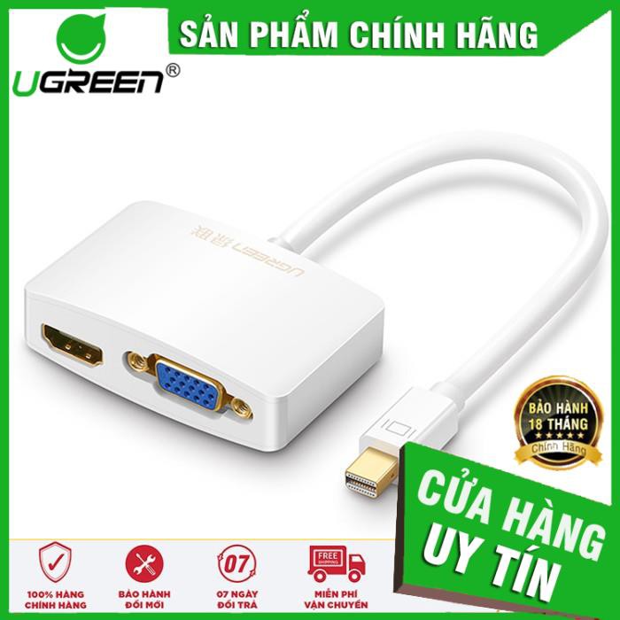 Mini Displayport to VGA+HDMI chính hãng Ugreen 10427 ✔HÀNG CHÍNH HÃNG ✔