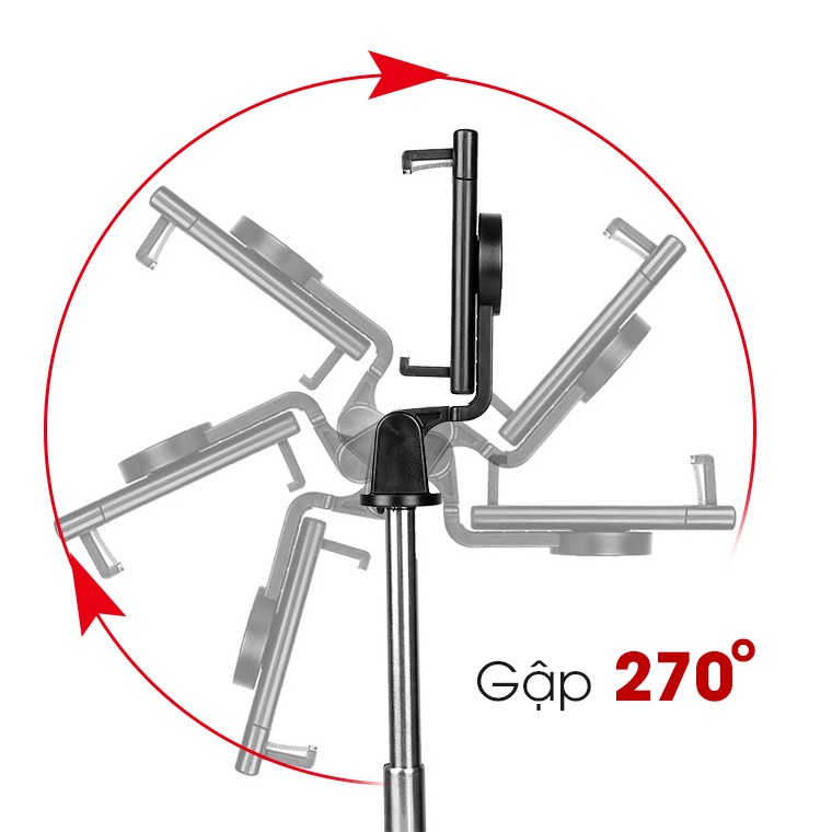 Gậy Chụp Ảnh Tự Sướng (Selfie), Tripod K10s + Remote Bluetooth (Có Gương) Cao Cấp | BigBuy360 - bigbuy360.vn