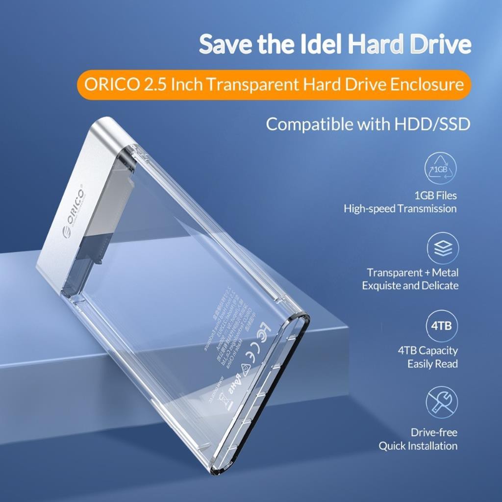 Hộp ổ cứng Hdd Box ORICO 2139U3-ORICO 2129U3, 2.5&quot;, USB 3.0 - Hàng phân phối chính thức