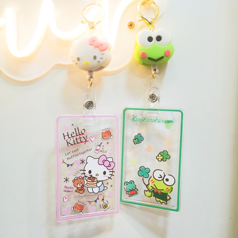 Ví Đựng Thẻ Trong Suốt Họa Tiết Hoạt Hình Sanrio Sáng Tạo