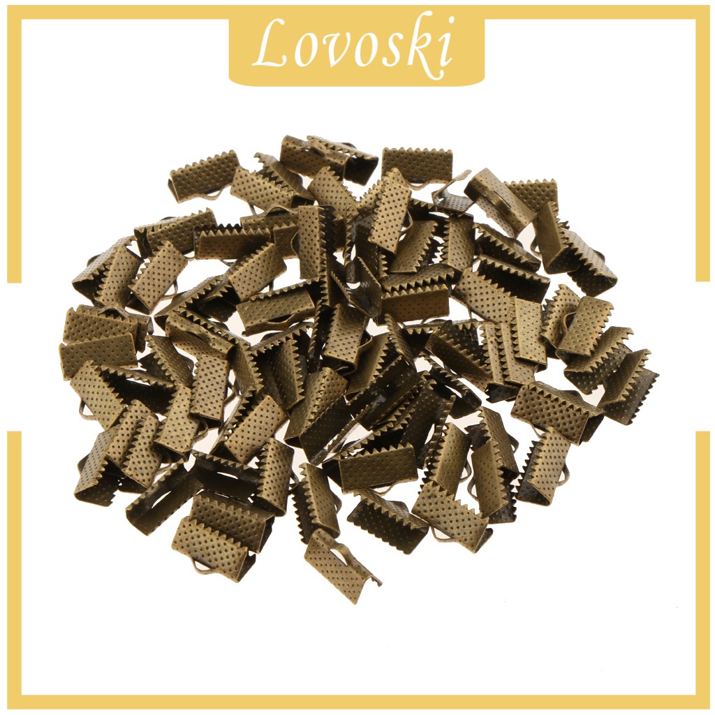 Bộ 100 Đầu Kẹp Dây Ruy Băng Làm Vòng Tay / Vòng cổ Tiện Dụng