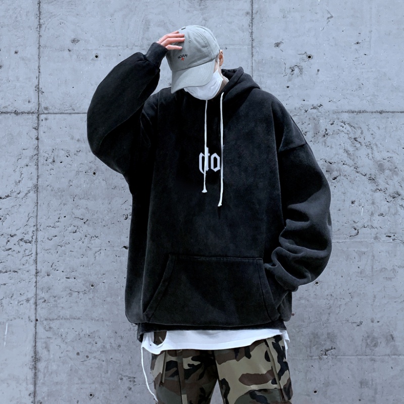 Ifnicefuture Mới Bán Chạy Áo hoodie Tay Dài Dáng Rộng In Họa Tiết retro Đơn Giản Thời Trang Thường Ngày Dành Cho Nam