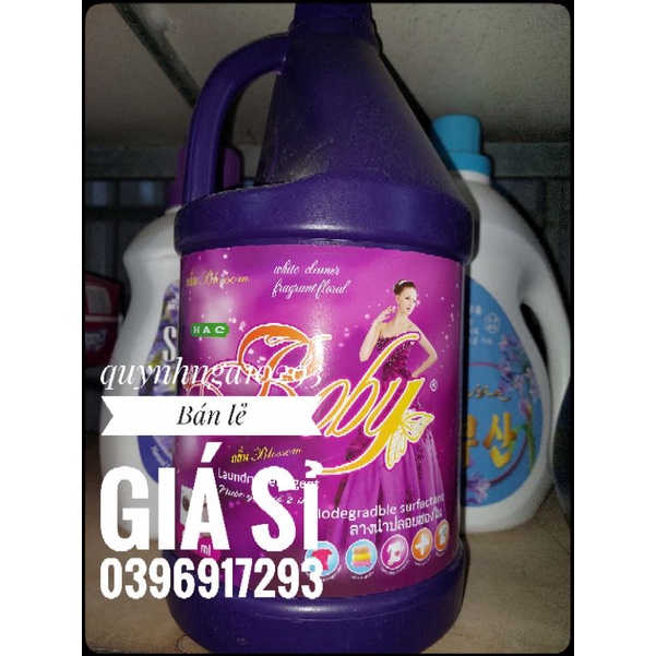 Nước giặt xả Boby tím 5L