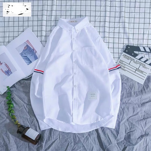 (Áo quốc dân ) Áo sơ mi kẻ sọc tay đỏ đủ size Nam/Nữ hàng chuẩn (ODRER) | BigBuy360 - bigbuy360.vn