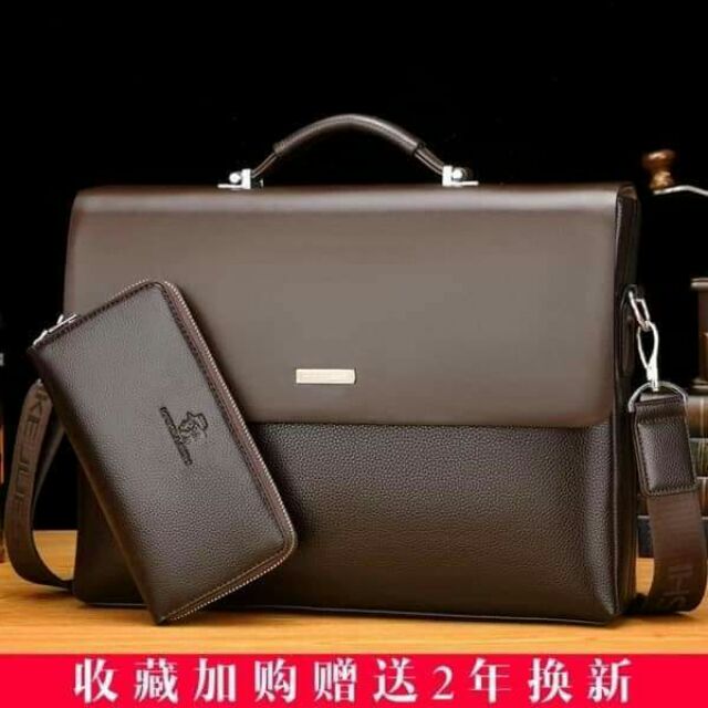 Cặp da bò tặng kèm ví da bò kèm ảnh thật 1000g