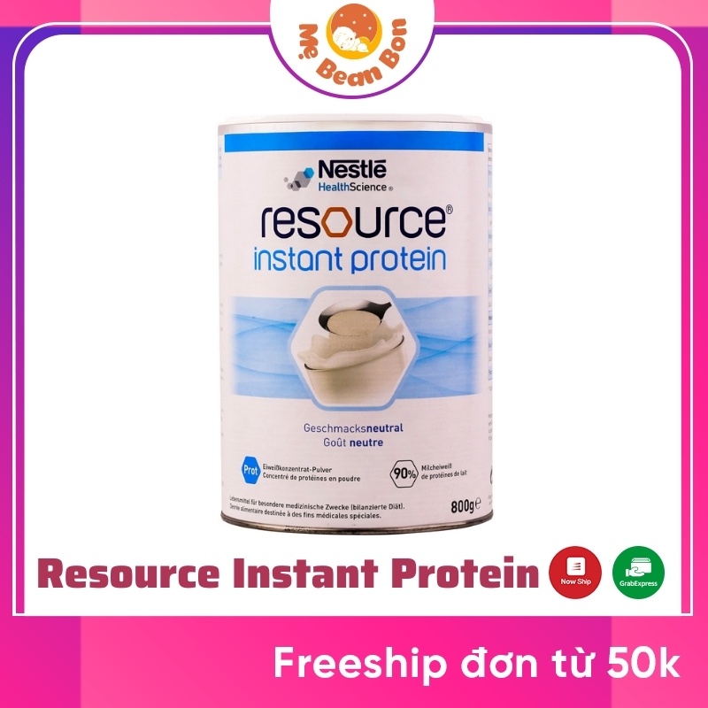 [Bay Air- Nội Địa Đức] Sữa Tiểu Đường NESTLE RESOURCE INSTANT PROTEIN 800gr Cho Người Tiểu Đường, Ăn Kiêng