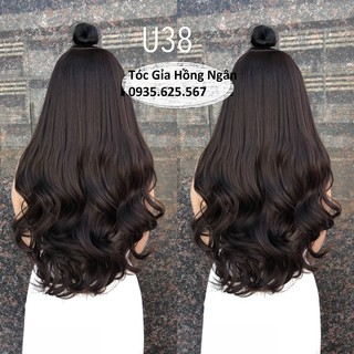 Giảm 20k.[ FREE SHIP] .Tóc giả kẹp U soăn tầng dài 65p.Tơ cao cấp hàn quốc