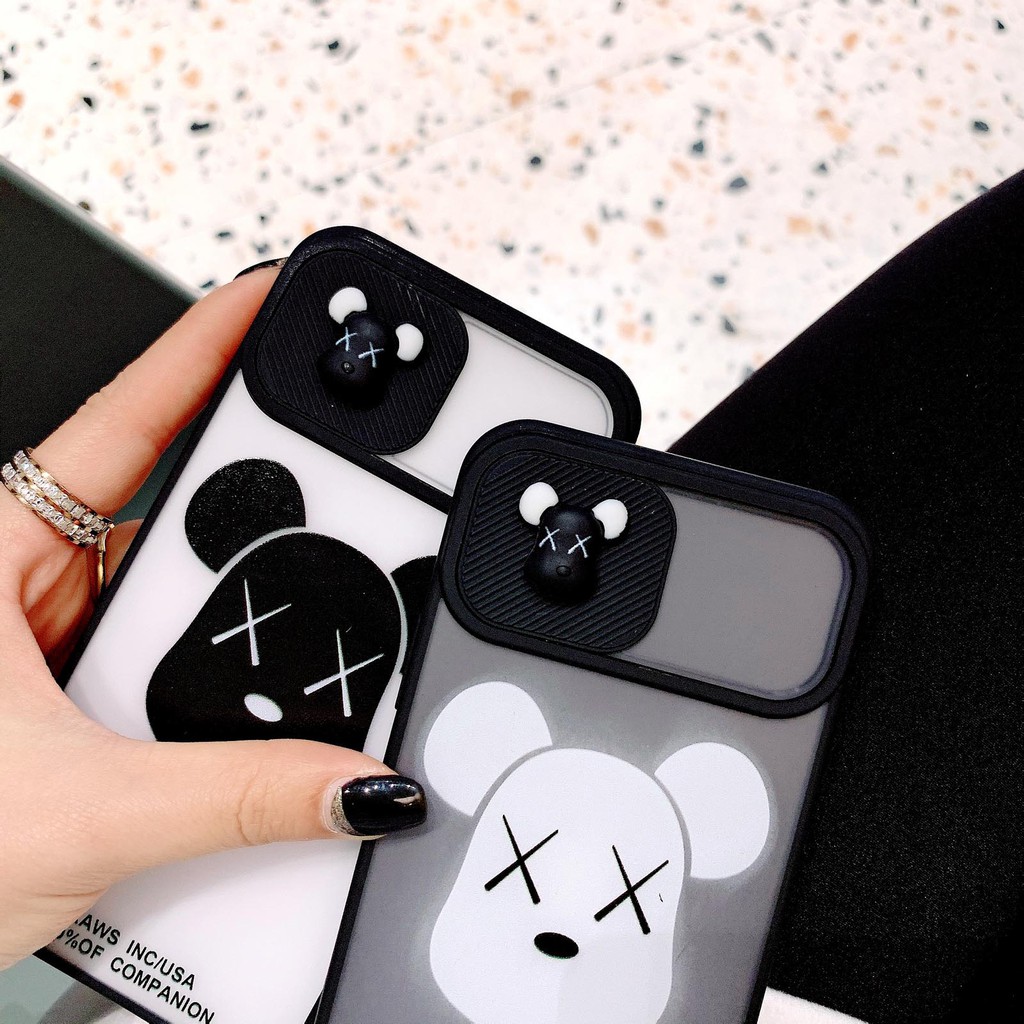 Camera Lens Protective Kaw Bear Cute Cartoon Case For iPhone 11 Pro MAX SE 2020 Soft TPU Cover For iPhone 8 7 6 6S Plus X XS XR 12 Mini Pro Max Cases