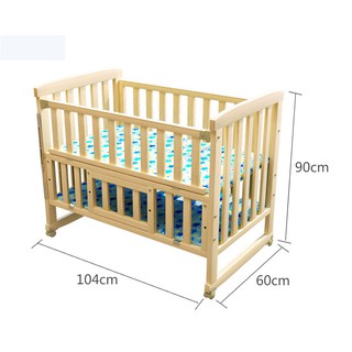 Cũi gỗ đa năng 2 tầng cho bé