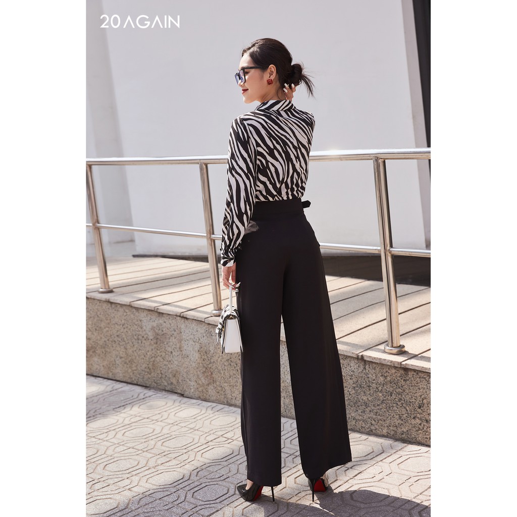 Quần Âu Cạp Đai Cài 20AGAIN QAA0908 | BigBuy360 - bigbuy360.vn