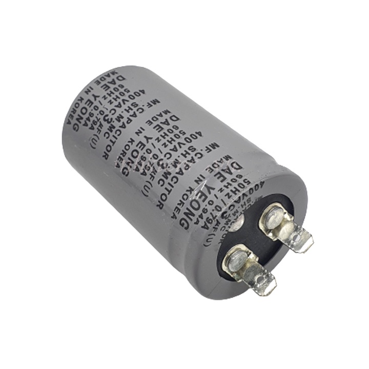 TỤ DẦU CHO QUẠT BÀN/ QUẠT TRẦN 2.5uF/ 4uF 400VAC - HÀN QUỐC