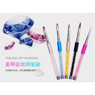 Bút cọ nét, đắp hoa, đắp gel, cọ xéo,bút đầu bằng