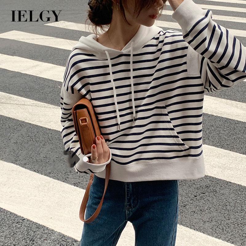 IELGY Áo Khoác cardigan Mỏng Có Nón Phối Khóa Kéo Thời Trang Cho Nữ