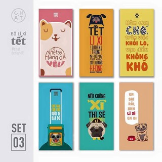 Lì xì tết ( 1 bộ  6 chiếc )
