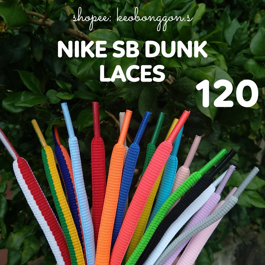 9mm 120cm (Phần 1) Dây giày oval bản to thay thế Nike sb dunk low dài 1m2