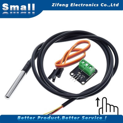 SENSOR Bộ Cảm Biến Nhiệt Độ Chống Nước Ds1820 1 2 3 Meter Ds18B20 18b20 Cho Arduino