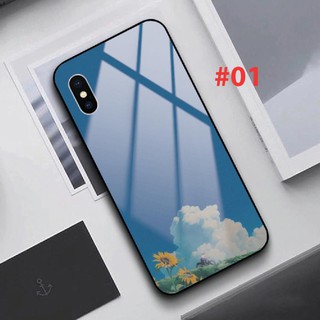 Ốp lưng kính Samsung Galaxy Note 8 Note 9 Note 10 Note 10 Plus in hình HOA
