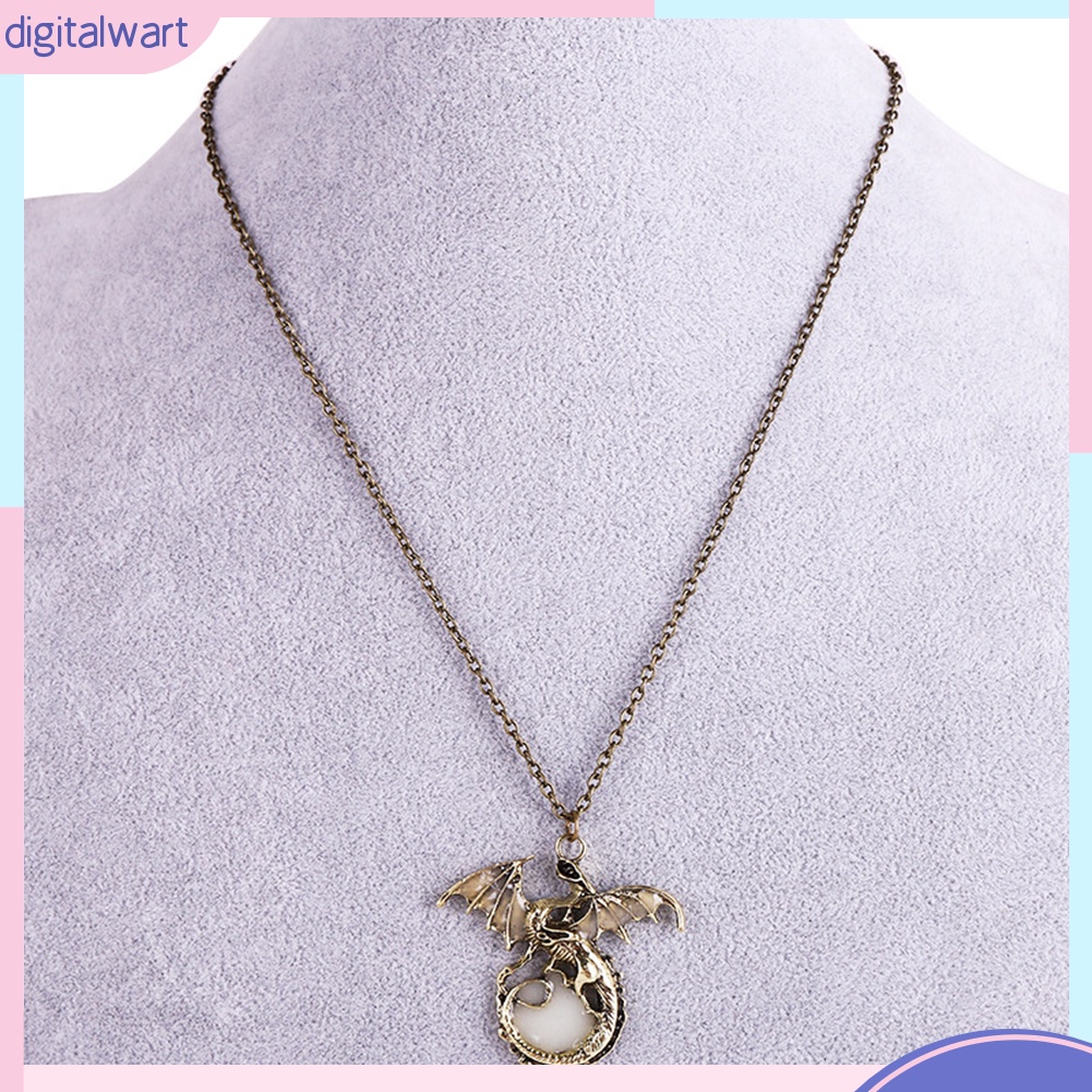 Dây chuyền hình rồng phát sáng trong đêm phong cách cổ điển thanh lịch dành cho nữ