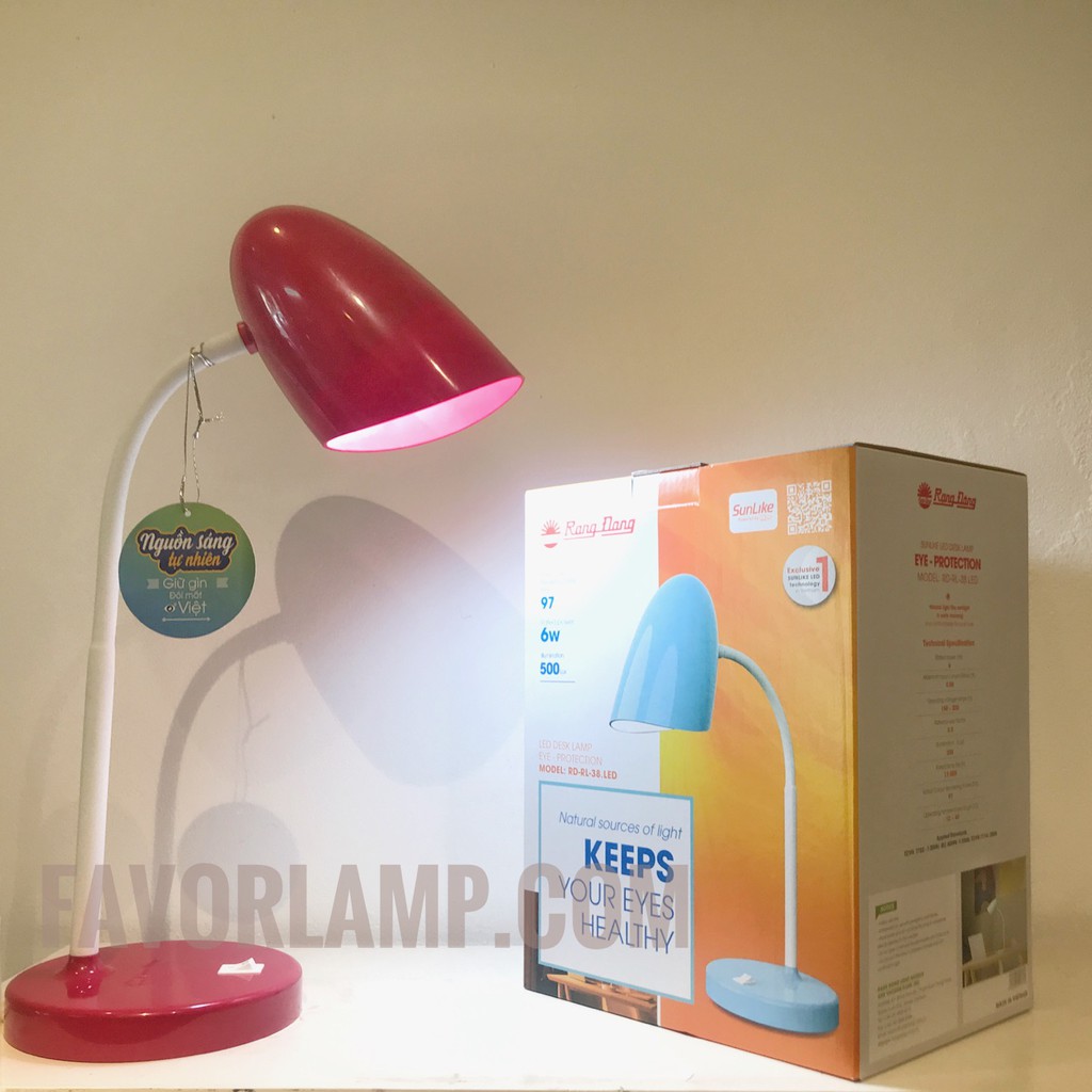 Đèn bàn LED Rạng Đông bảo vệ thị lực l RD-RL-38.LED