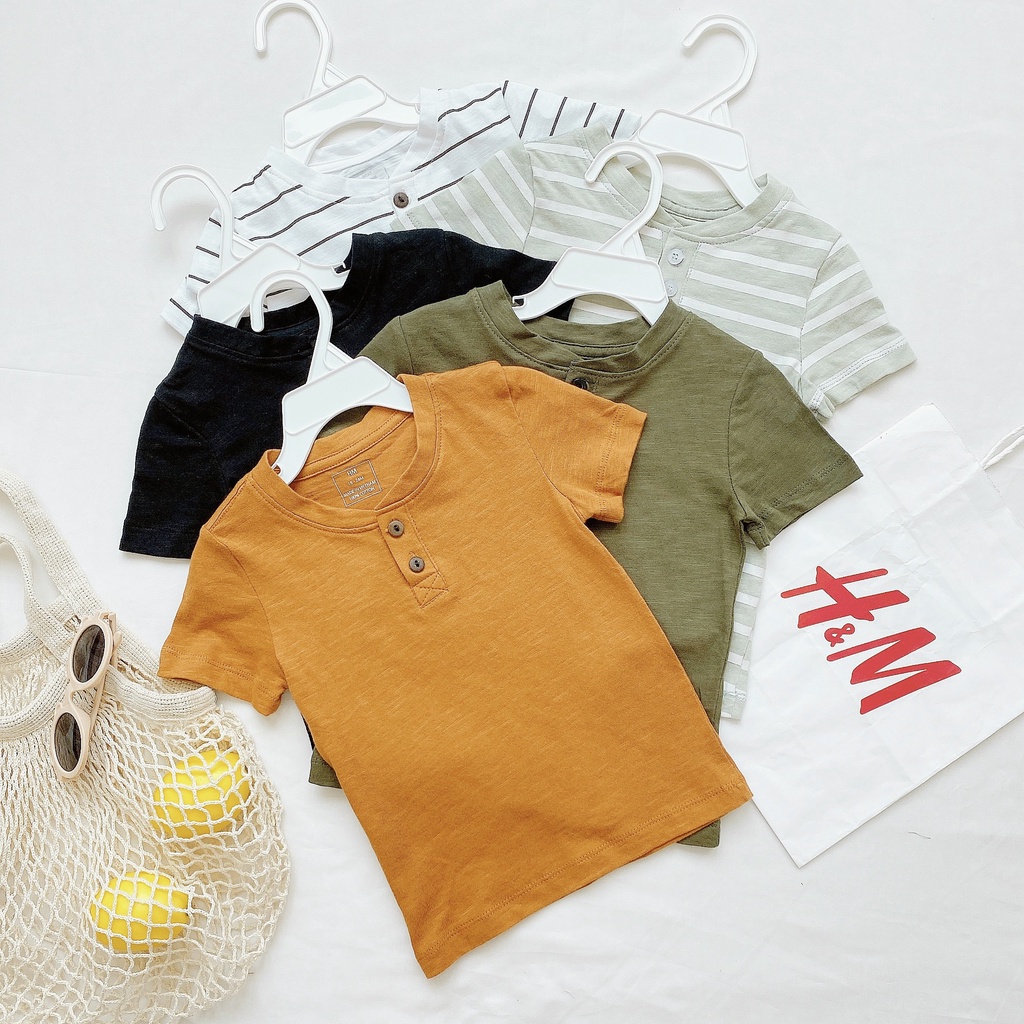 Áo Phông Cổ Trụ Bé Trai Cộc Tay Xuất Xịn - Bebefamilyshop - ATE