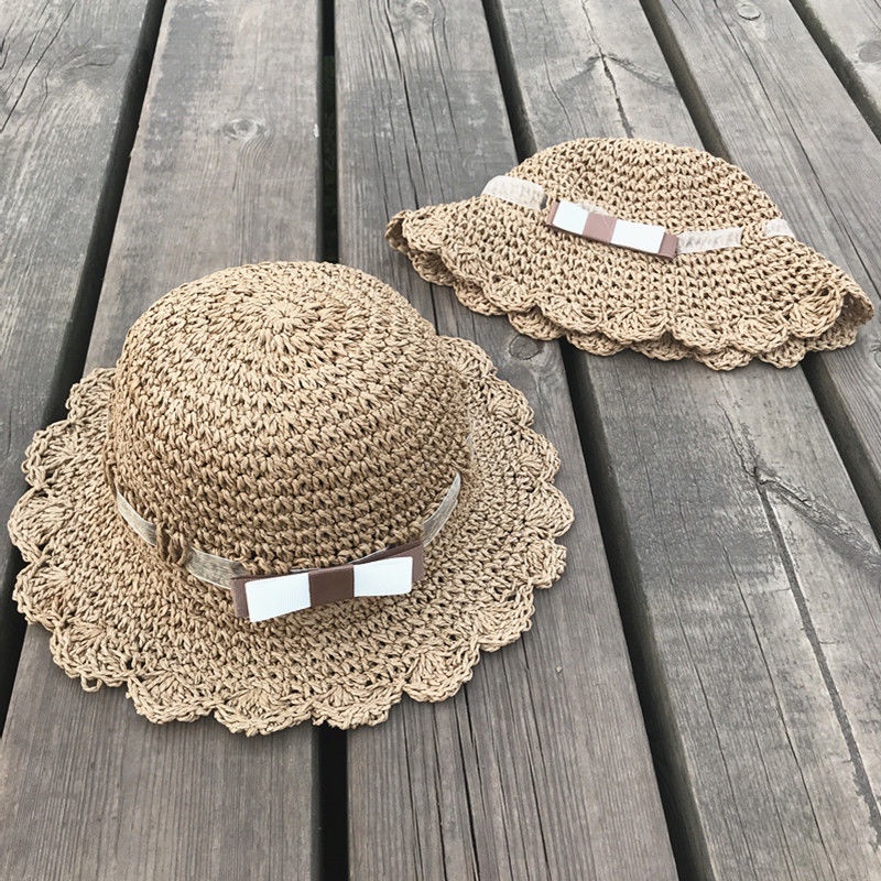 Mũ Cói Chống Nắng Mùa Hè Thoáng Khí Phong Cách Mới 2022 Cho Bé Gái 1-2 - 3 Tuổi