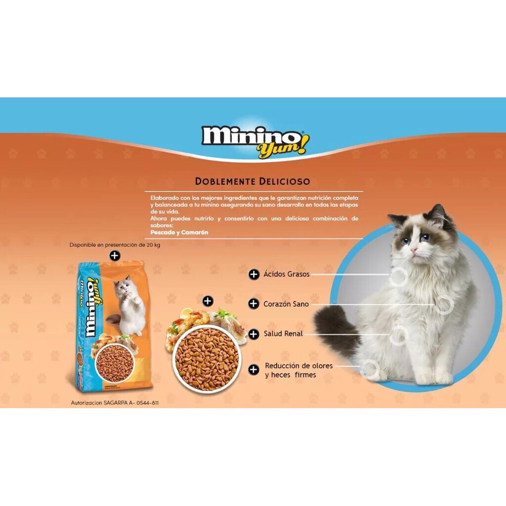 Hạt Khô Vị Hải Sản Cho Mèo Minino Gói 1.5kg