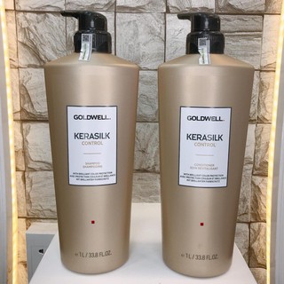 DẦU GỘI XẢ SUÔN MƯỢT GOLDWELL KERASILK 1000ML