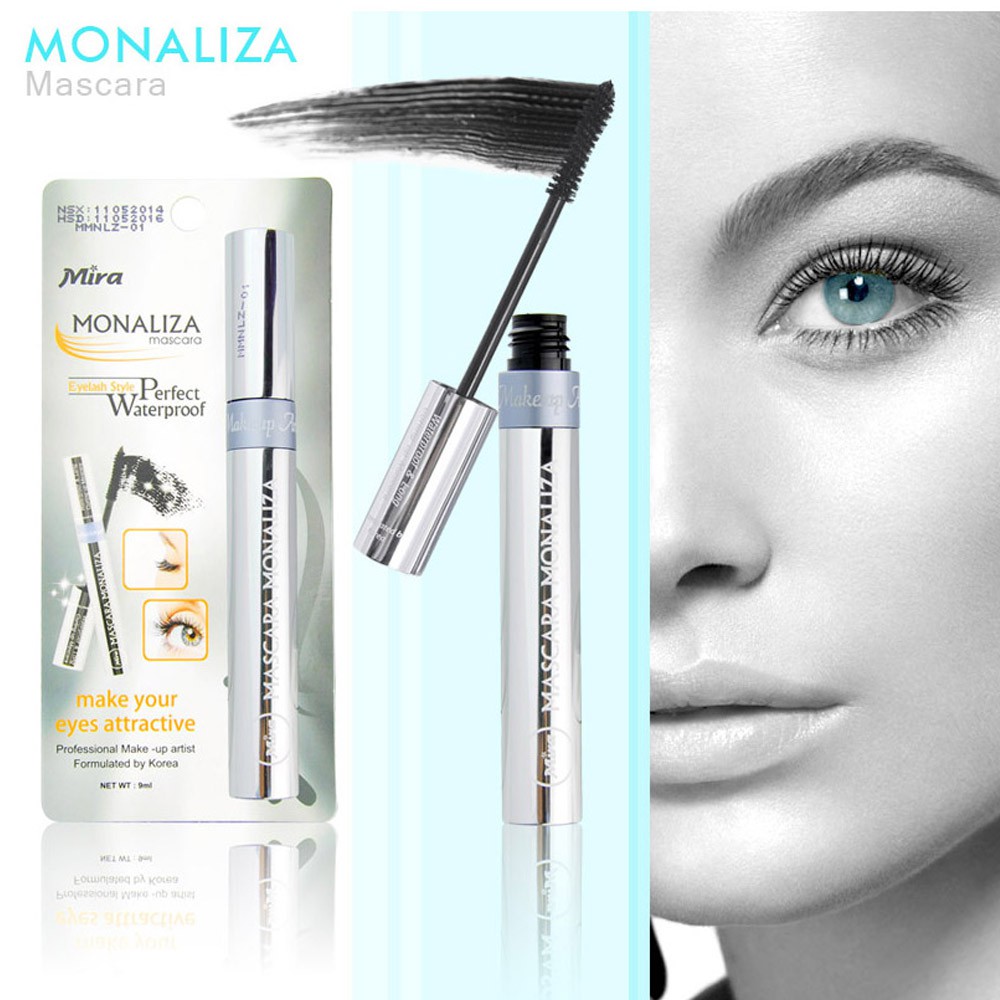 Mascara không trôi giúp cong mi 12h Mira Monaliza Make your eyes Attractive Hàn Quốc 9ml