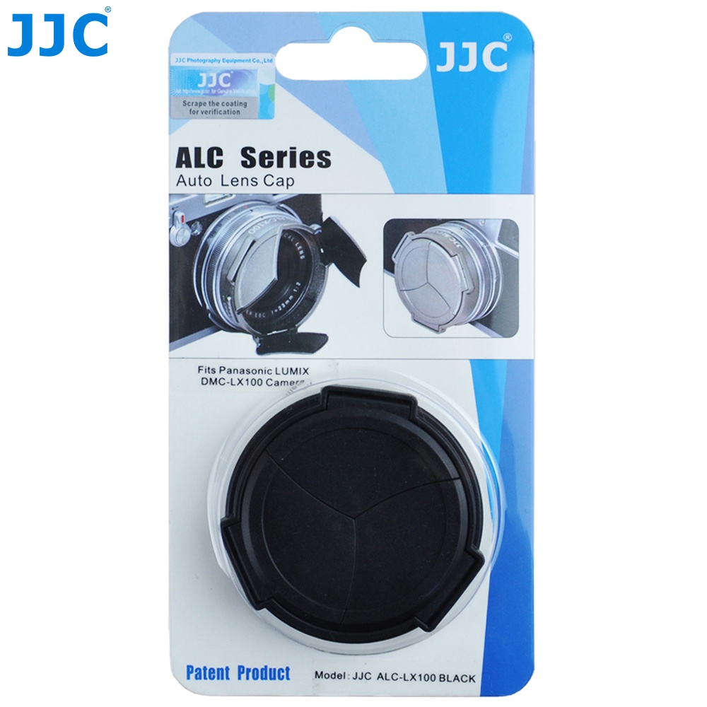JJC ALC-LX100 Nắp Đậy Ống Kính Tự Động Cho Máy Ảnh Panasonic Lumix DMC- LX100 LX100II D-LUX7 D-LUX (Loại 109) Thay Thế DMW-LFAC1