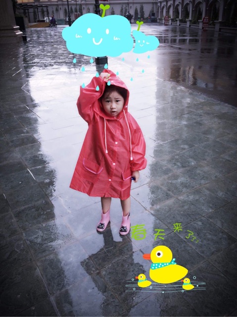 Combo ủng áo mưa cho bé