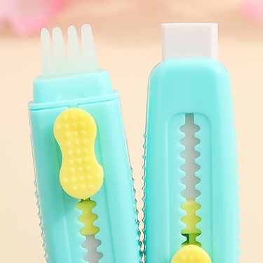 Cục Tẩy Cao Su Mềm Mại Có Thể Thu Gọn Màu Bánh Macaron