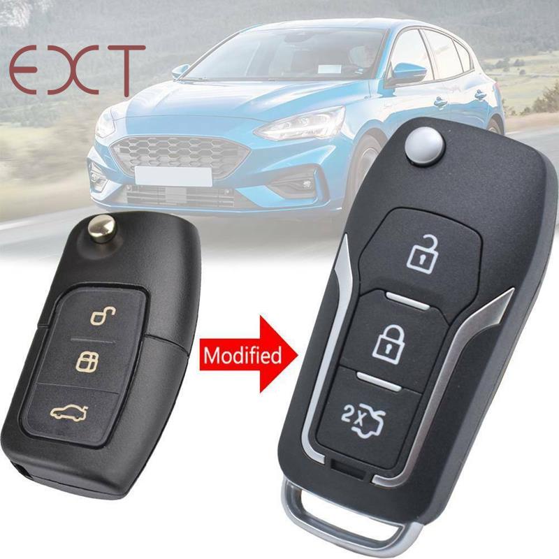 [COD]Vỏ bảo vệ chìa khoá điều khiển từ xa cho xe ô tô Ford Focus Fiesta#L1