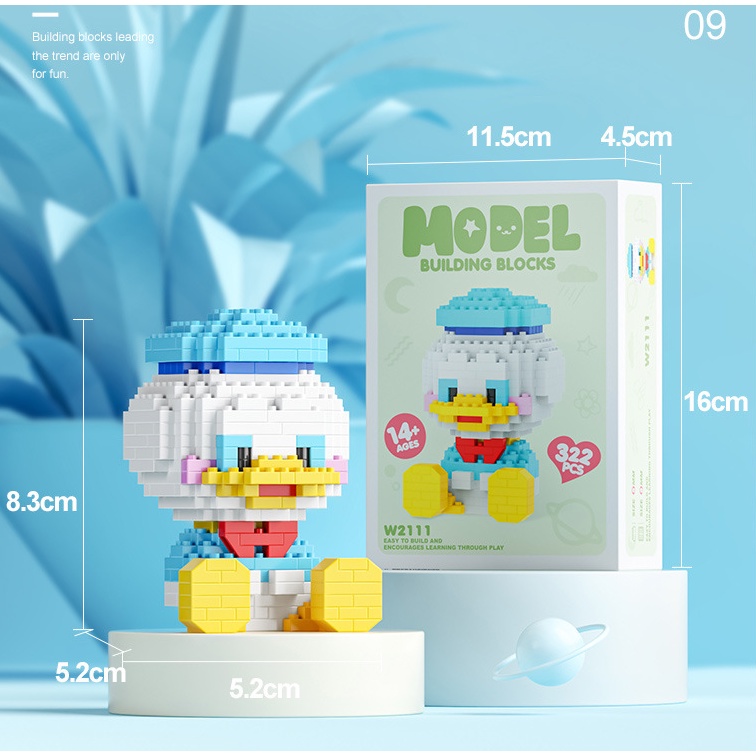 MÔ HÌNH LẮP RÁP MINI 3D NHÂN VẬT HOẠT HÌNH ĐÁNG YÊU CHO BÉ - ĐỒ CHƠI XÉP HÌNH CHO BÉ