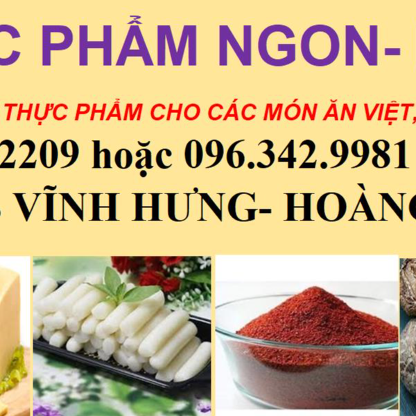 THỰC PHẨM NGON- RẺ