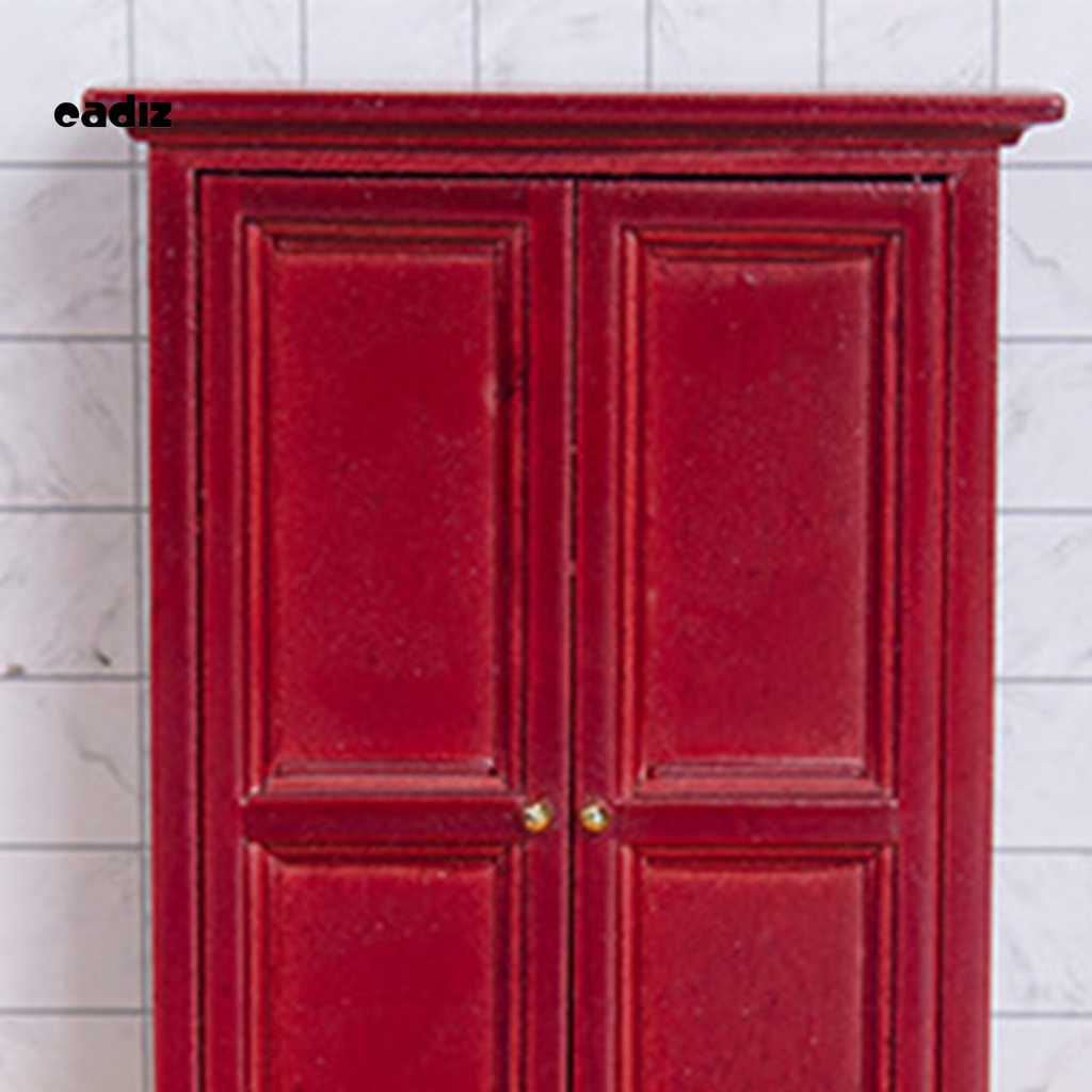 Tủ quần áo mini bằng gỗ dành cho búp bê