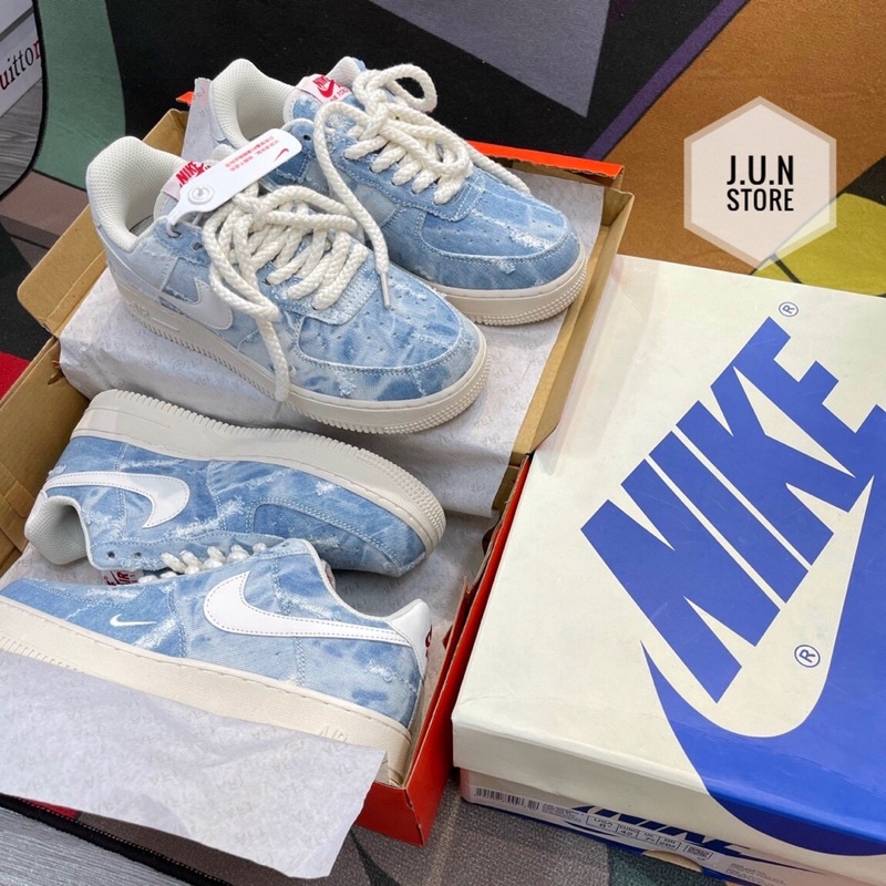 GIÀY AF1 FORMAT JEANS BLUE LAI AU